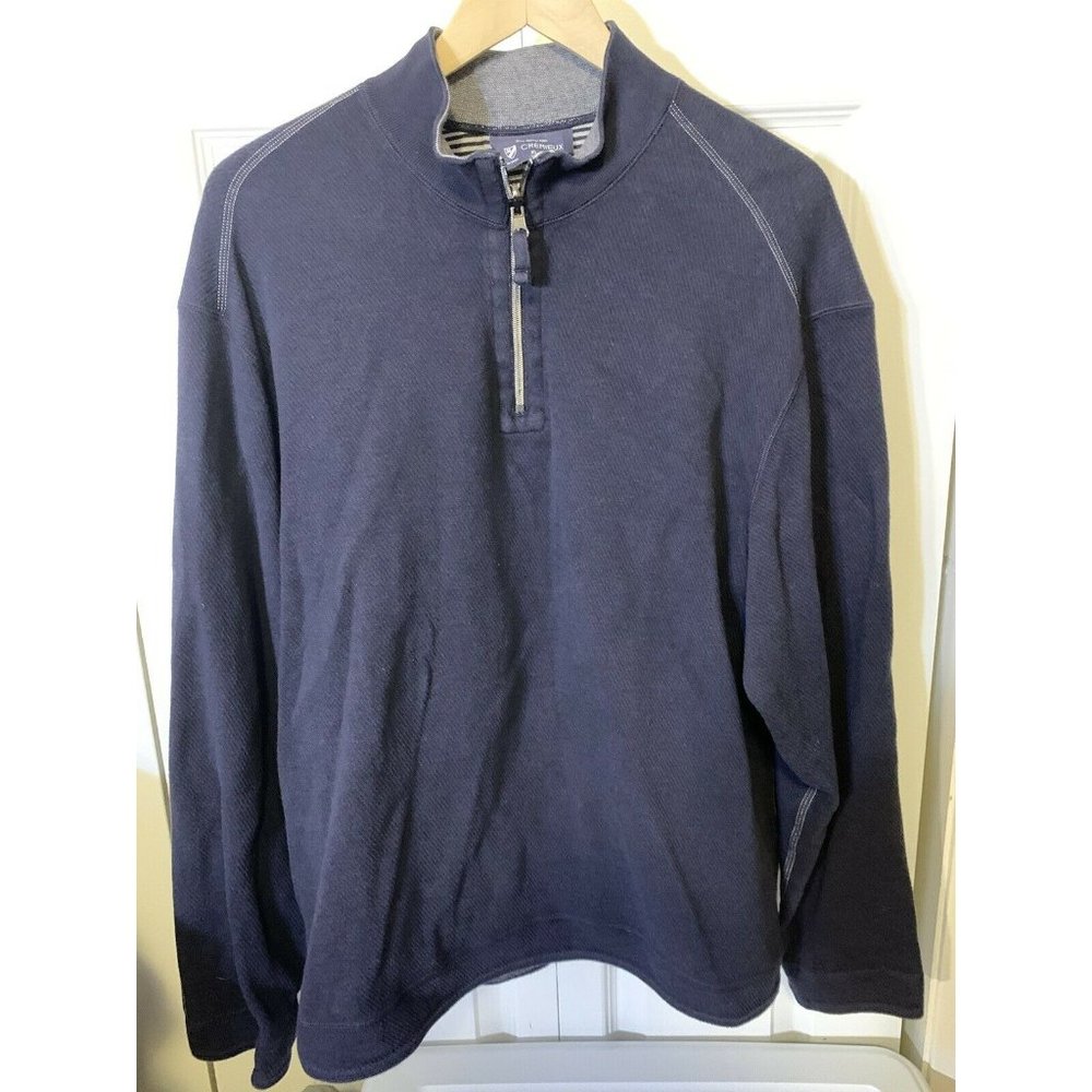 Daniel Cremieux Men’s Sz XL Sweater Blue‎ 1/4 ZIP Soft
